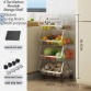 4 Tier Kitchen Movable Storage Shelf Kitchen Trolley Organiser