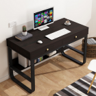 Argus Design Computer Desk with Drawers 120cm Black Frame
