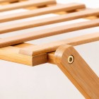 6 Tier Bamboo Foldable Shoe Rack Organiser 100x100cm
