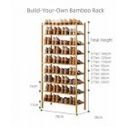 Build-Your-Own Stackable Bamboo Shelf - 2 Tier
