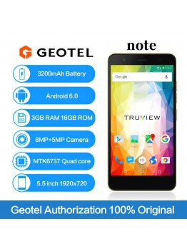 GEOTEL note 3GB RAM 16GB 5.5-inch Quad-Core Android6.0 3200mAh Smartphone