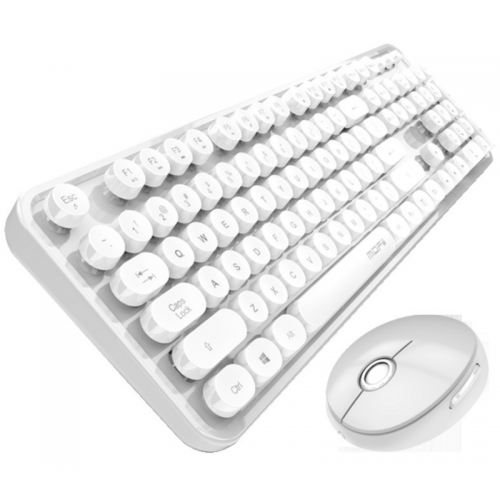 Wireless Bluetooth Keyboard & Mouse - white
