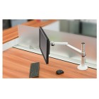 Adjustable Dual Arm Desk Mounts Monitor Holder with Laptop Stand