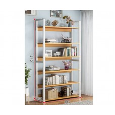 6 Tiers Simplistic Storage Shelf White 175x80cm
