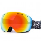 Anti-fog UV Ski Snowboard Goggles Windproof Glasses - Orange