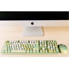 Wireless Mixed Colour Keyboard and Mouse Set Greenish