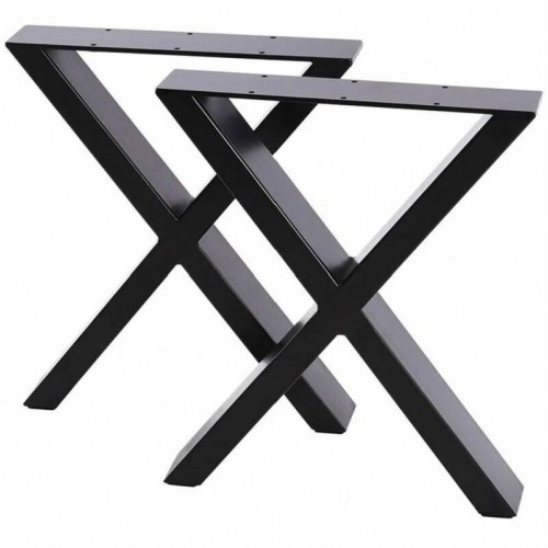 2PCs Steel X Shape DIY Table Bench Tabel Legs - New