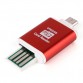 Alloy OTG USB 2.0 Media Cards Reader - Red