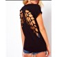 2018 amazon angel wing carving short sleeve t-shirt