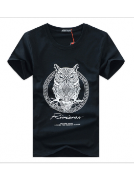 2018 trendy casual men's quality cotton owl T-shirt