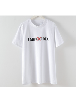 2021 Mi Yang Star Style slim I am not Fox short sleeve t-shirt and fishing nets