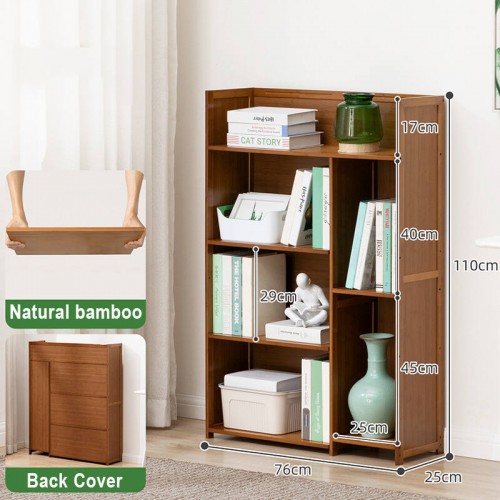 Bamboo 4 Tiers Simplistic Storage shelf 76cm