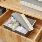 Linen Clothes Storage Bag 13-compartment Underwear Underpants Socks Organiser