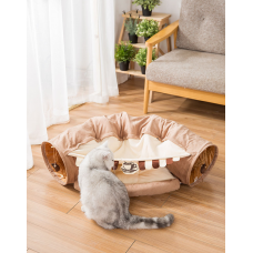 Cat Tunnel Bed Coffee