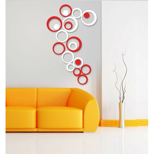 3D Wall Decoration - Circle White