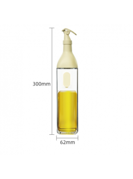 Automatic Glass Kitchen Oil Bottle White