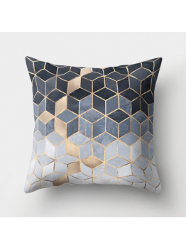Galaxy Geometric Rhombus Cushion Grey