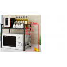 Kitchen Adjustable Microwave Shelf 43-63cm Black