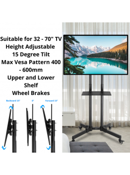 TV Stand with Wheels 32-70"