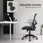Arm Adjustable Office Chair Black New