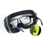 Anti-fog UV Ski Snowboard Goggles Windproof Glasses - Black/Silver