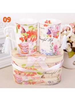 Fancy gift cup set with 2cups