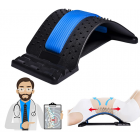 Lumbar Back Pain Relief Magnet Back Stretcher Blue