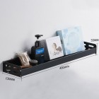 Bathroom Shelf 40cm Matt Black drilling / no drilling