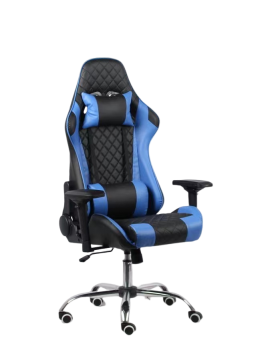 Elite Adjustable 4D Armrest Gaming Chair Blue