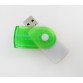 Rotating USB 2.0 Media Cards Reader - Green