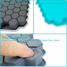 Soft Silicone Ice Cube Beehive Tray