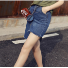 2018 summer irregular fashion slim jeans skirt