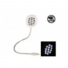 Bright 13 LED Flexible USB Light for Laptop Multi-Color Available