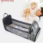 Mommy Bag with Bed Mommy Backpack Grey