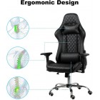 Elite 4D Adjustable Armrest Gaming Chair Blue New