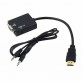 HDMI TO VGA Adapter Conversion Cable with Audio