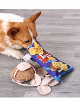 Potato Chip Dog Toys - Blue