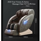 Pro Relax Premium Zero Gravity 3D Massage Chair w Heater Grey
