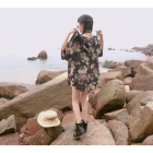2018 new summer japan style UVA/UVB beach hooded beach coat