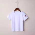 2021 bm spring summer rose embroidery short sleeve T-shirt