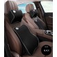 Lumbar Back Support  Waist Cushion and Headrest Pillow Car Seat - BLACK