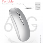 iMICE E-1400 Bluetooth+2.4G Rechargeable Wireless Mouse White