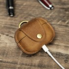 Oxford Genuine Leather AirPods Pro 2 Case Brown