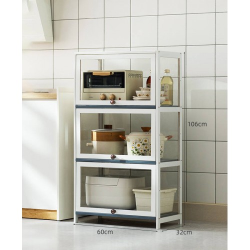 3 Tier Kitchen Storage Cabinet with cover