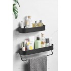 Bathroom Shelf Rack with Towel Rail 30cm