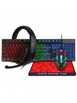 T-Wolf T800 Gaming Set (Headphone Keyboard Mouse Mouse Pad)