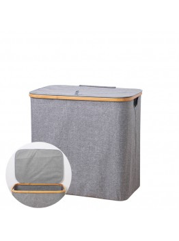 Laundry Basket Hamper with Lid - Grey