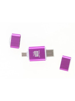 Alloy OTG USB 2.0 Media Cards Reader - Purple