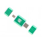 Alloy OTG USB 2.0 Media Cards Reader - Green