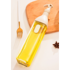 Automatic Glass Kitchen Oil Bottle White